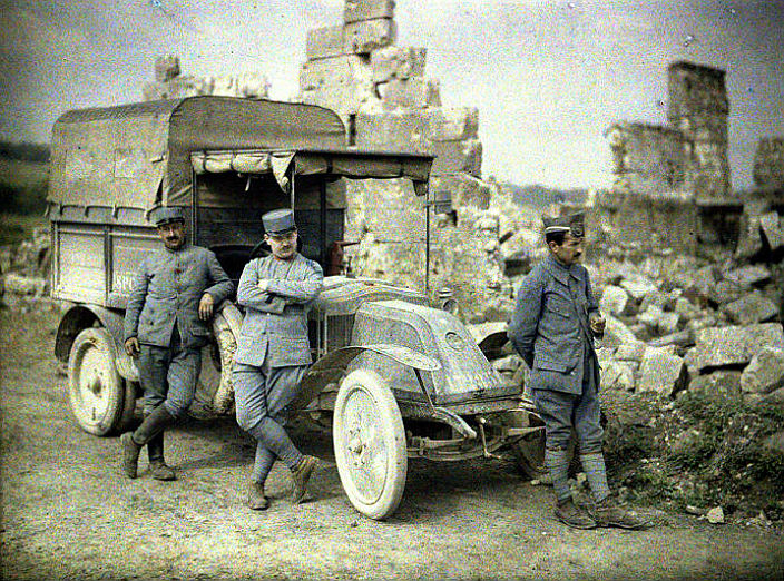 Цветные фотографии Первой мировой