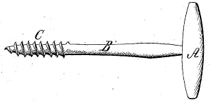 Патент на штопор 1860 года